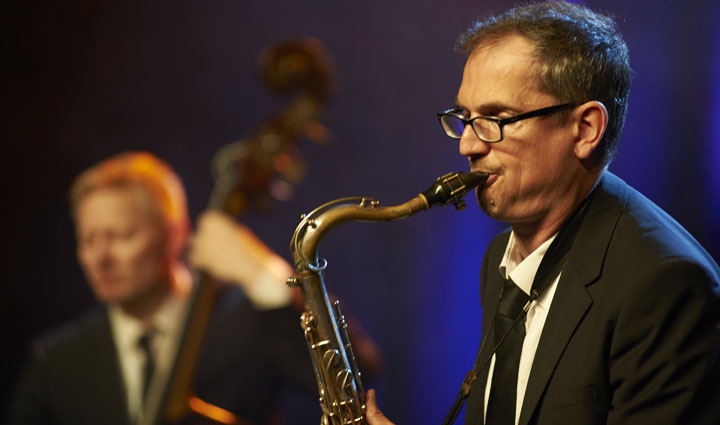 Jazzband-Saxophon-Hochzeit